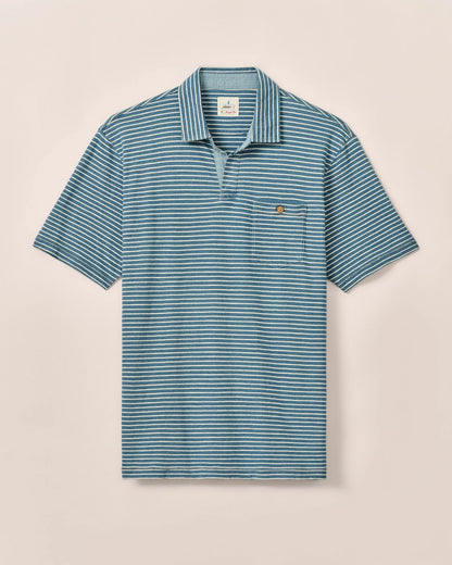 Johnnie-O Johnny Collar Cotton Polo Brandt
