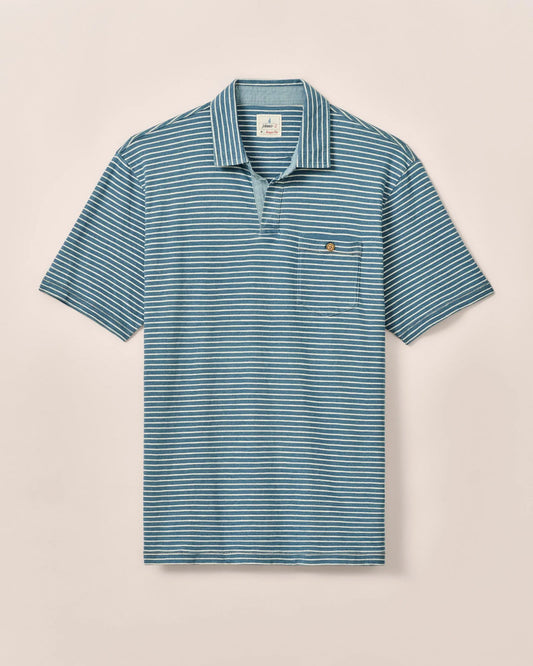 Johnnie-O Johnny Collar Cotton Polo Brandt
