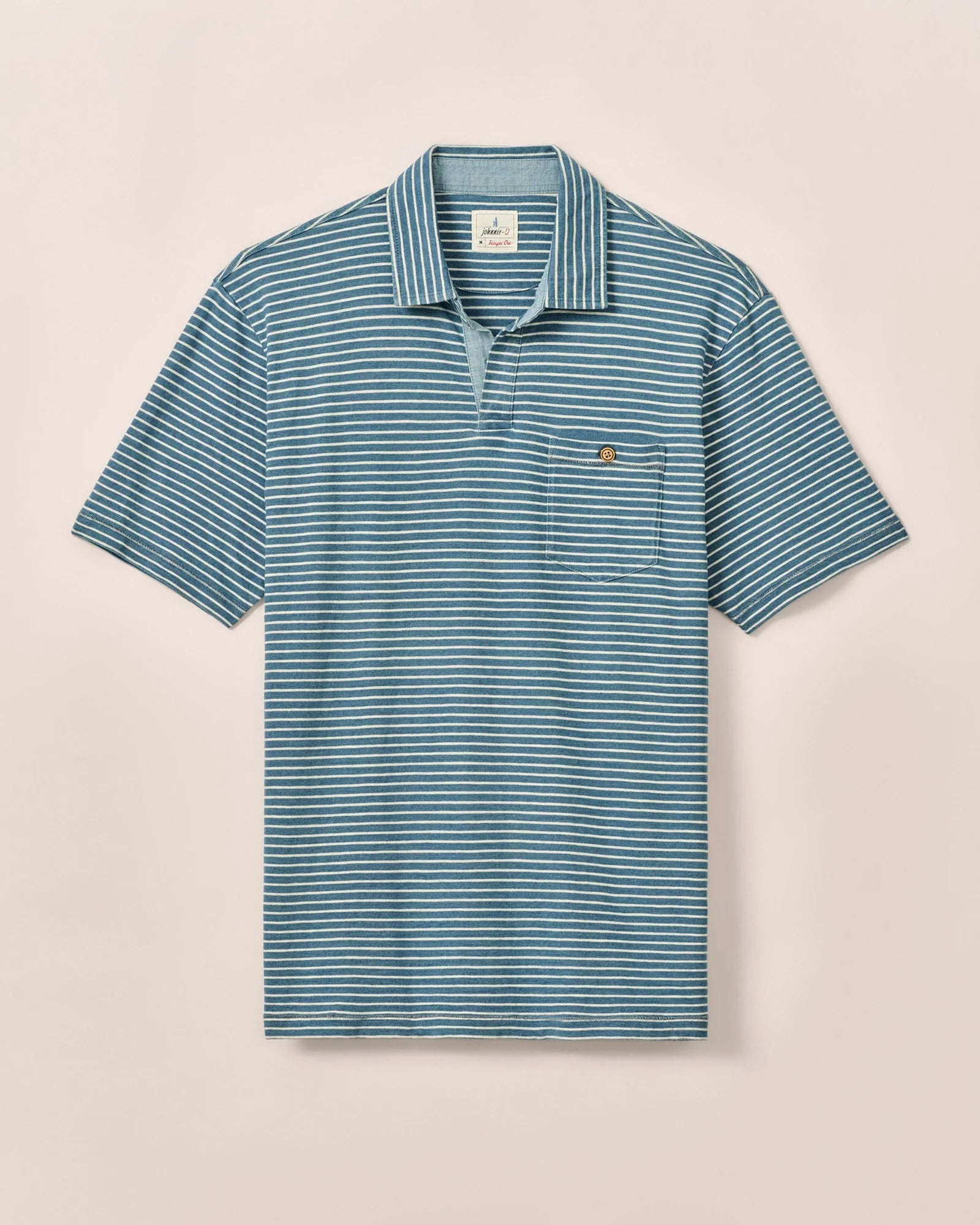 Johnnie-O Johnny Collar Cotton Polo Brandt