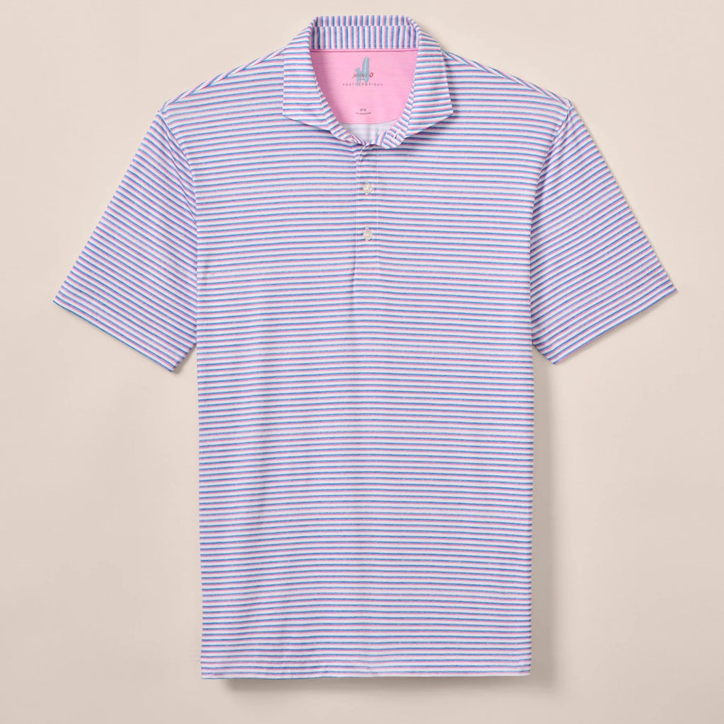 Johnnie-O Featherweight Performance Polo - Warwick Stripe
