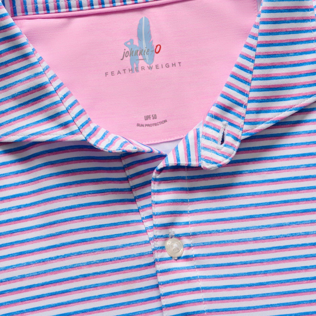 Johnnie-O Featherweight Performance Polo - Warwick Stripe