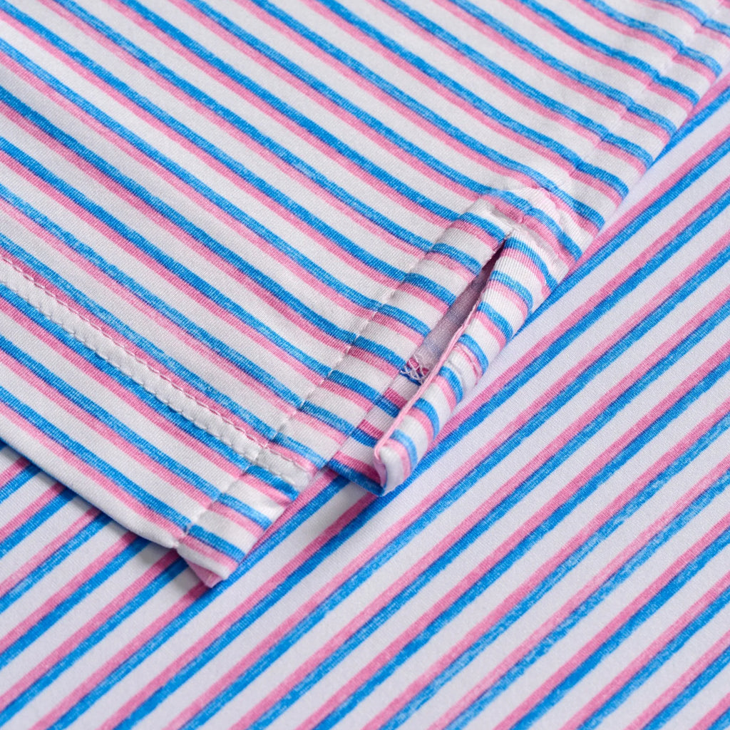 Johnnie-O Featherweight Performance Polo - Warwick Stripe