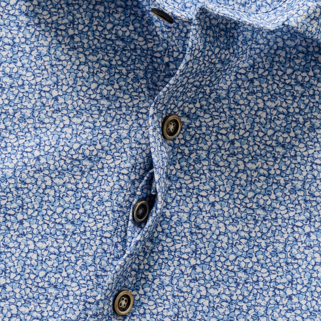 Johnnie-O Short Sleeve Hangin' Out Knit Button Down Shirt - Waylan