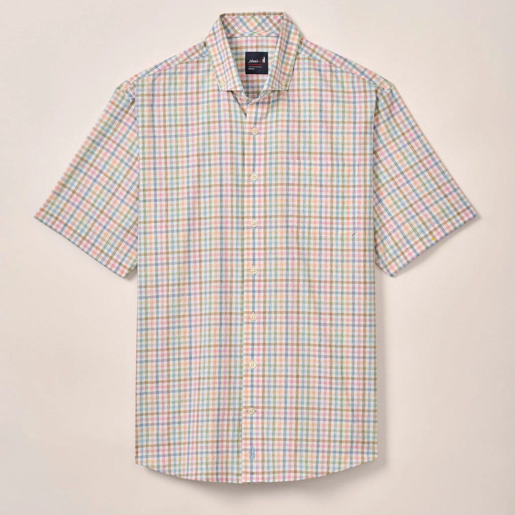 Johnnie-O Short Sleeve Performance Button Down Shirt - Kyler