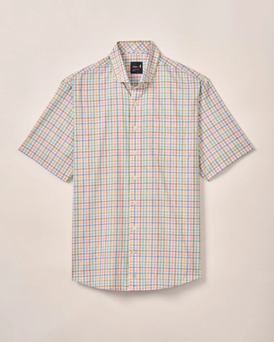 Johnnie-O Short Sleeve Performance Button Down Shirt - Kyler