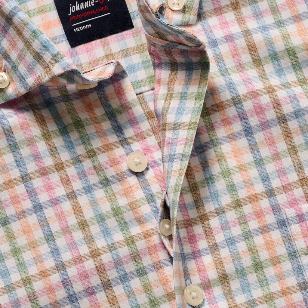 Johnnie-O Short Sleeve Performance Button Down Shirt - Kyler