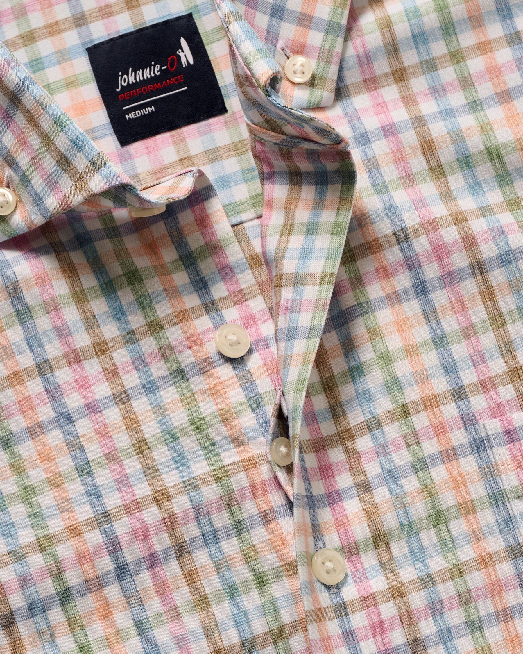 Johnnie-O Short Sleeve Performance Button Down Shirt - Kyler