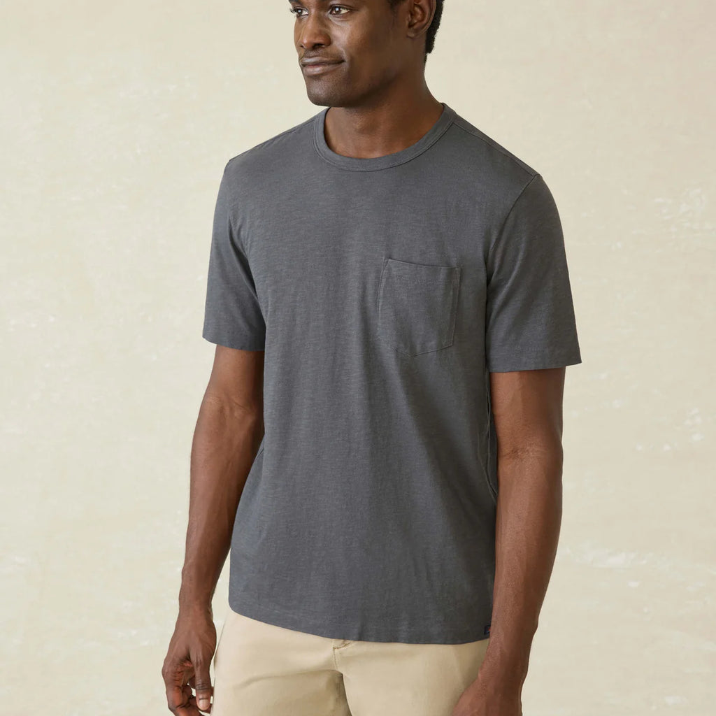 Faherty Sunwashed Regenerative Pocket Tee