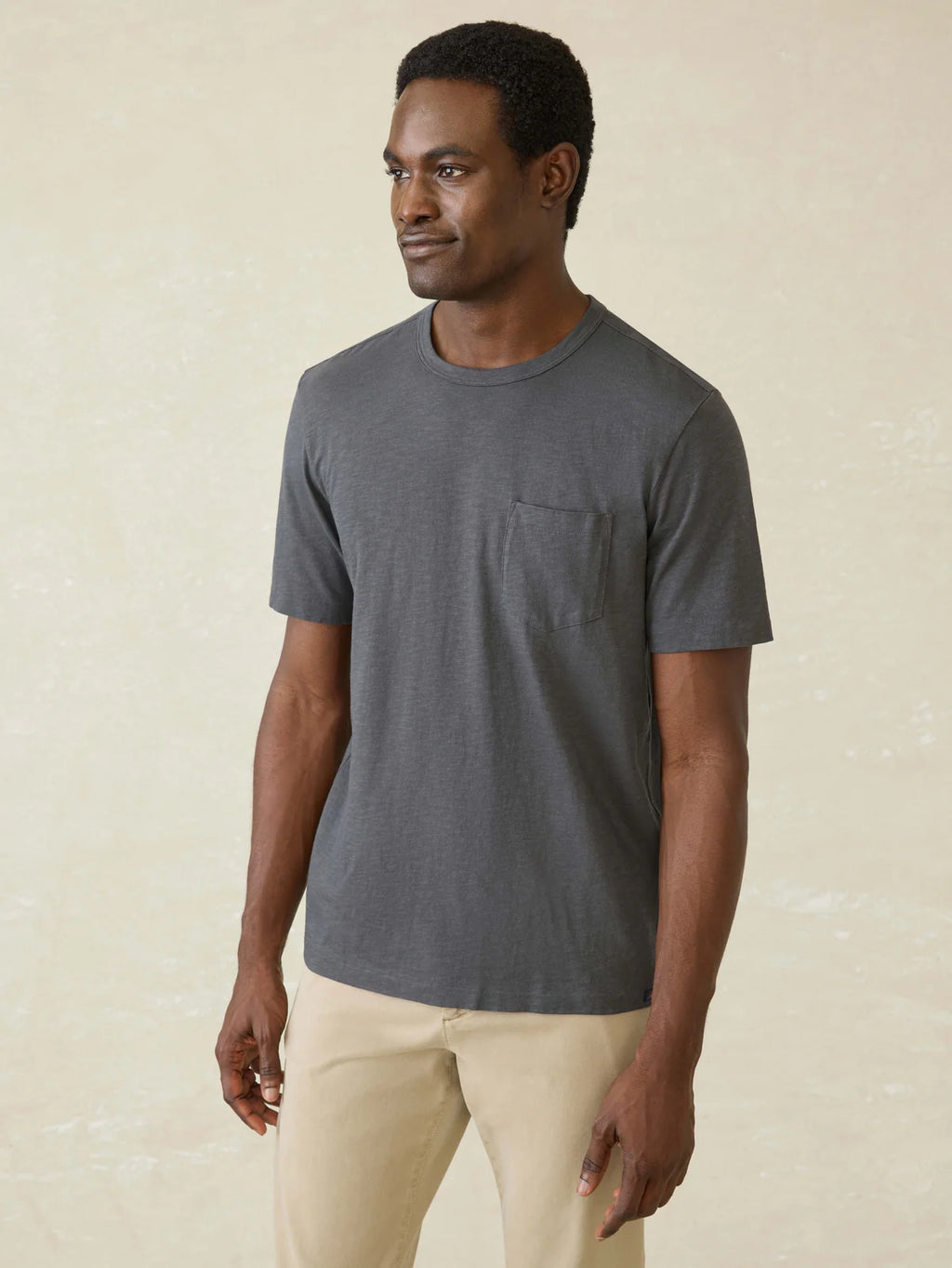 Faherty Sunwashed Regenerative Pocket Tee