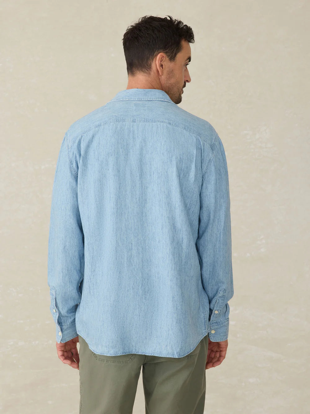 Faherty Tried & True Chambray Workshirt