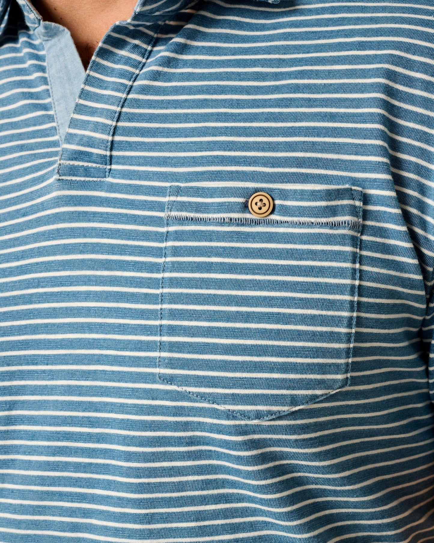 Johnnie-O Johnny Collar Cotton Polo Brandt