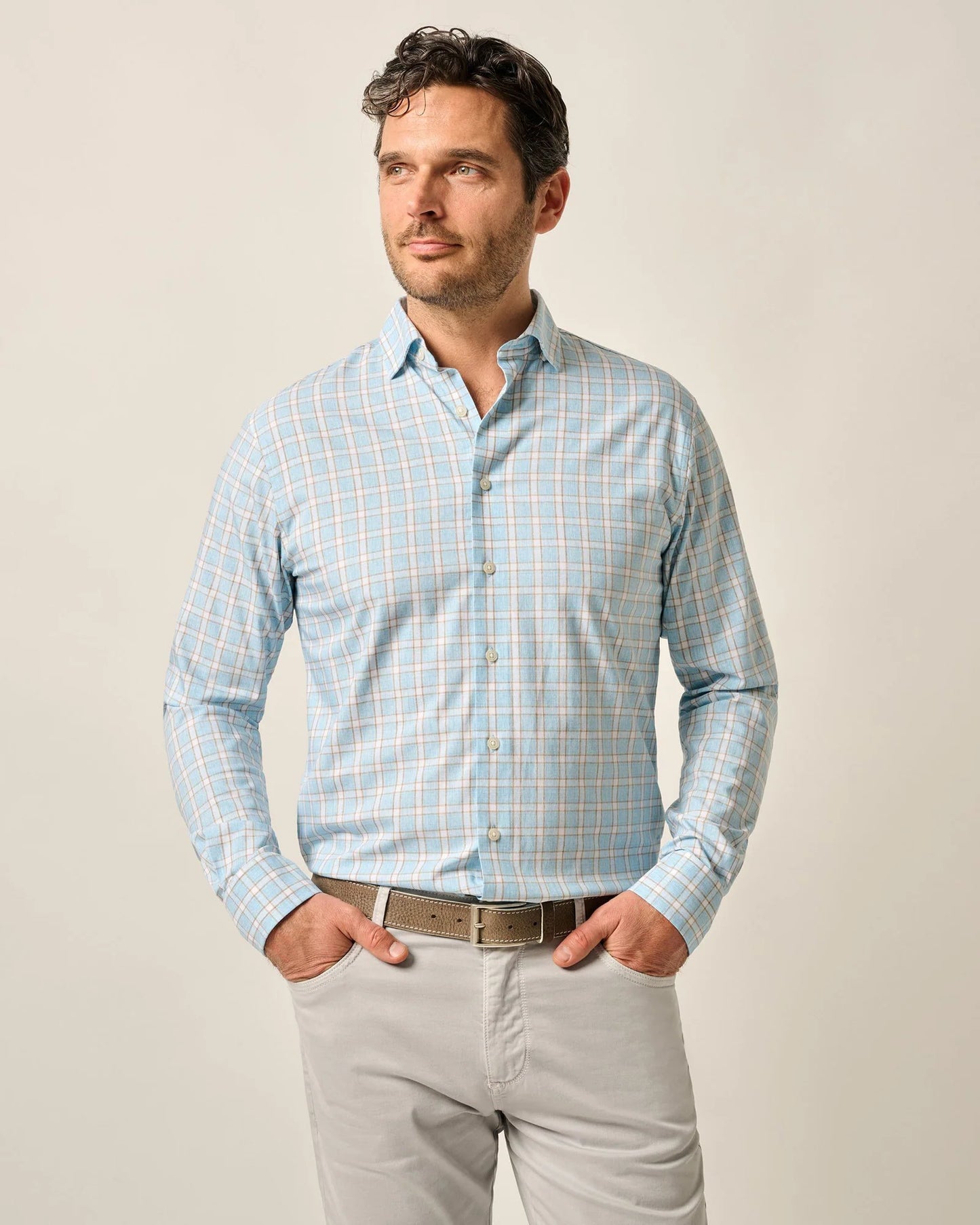Johnnie-O Performance Button Up Shirt - Burleigh