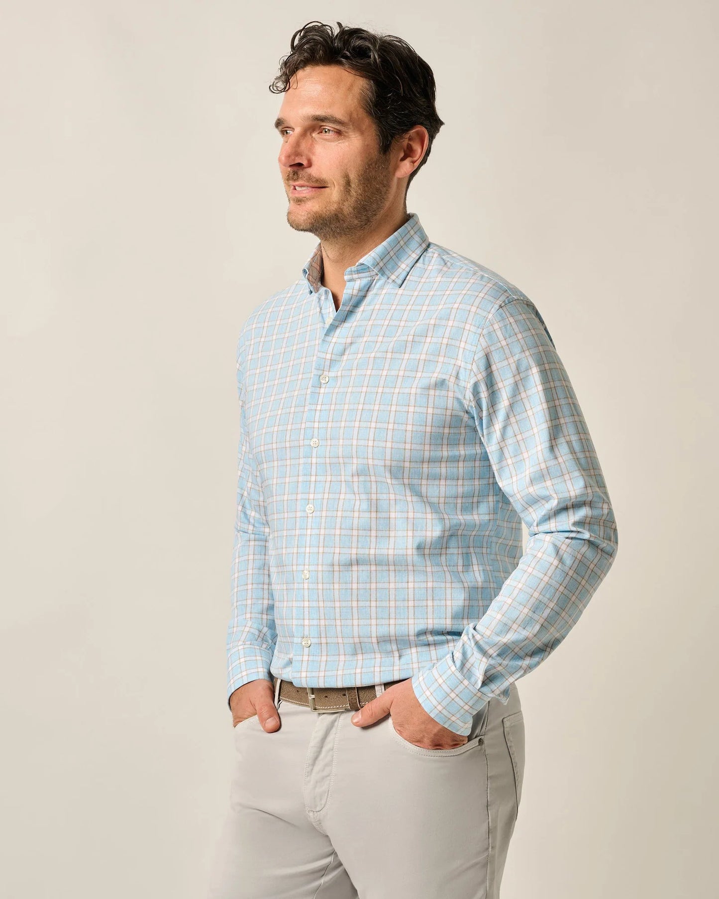 Johnnie-O Performance Button Up Shirt - Burleigh