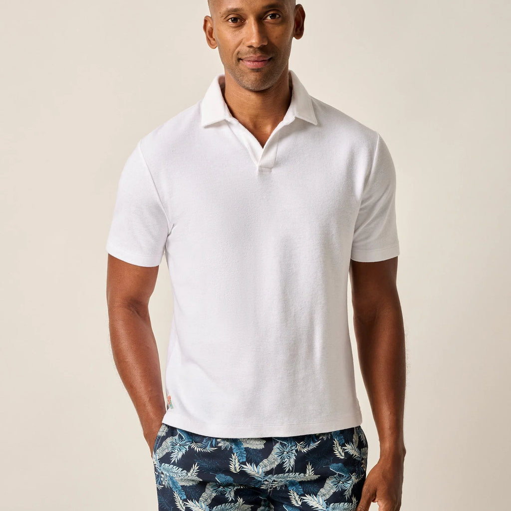 Johnnie-O French Terry Johnny Collar Polo - Frankie