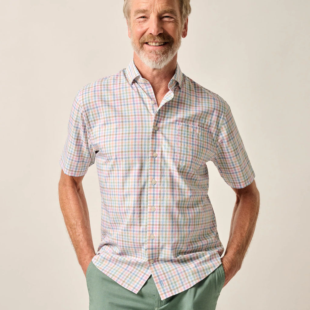Johnnie-O Short Sleeve Performance Button Down Shirt - Kyler