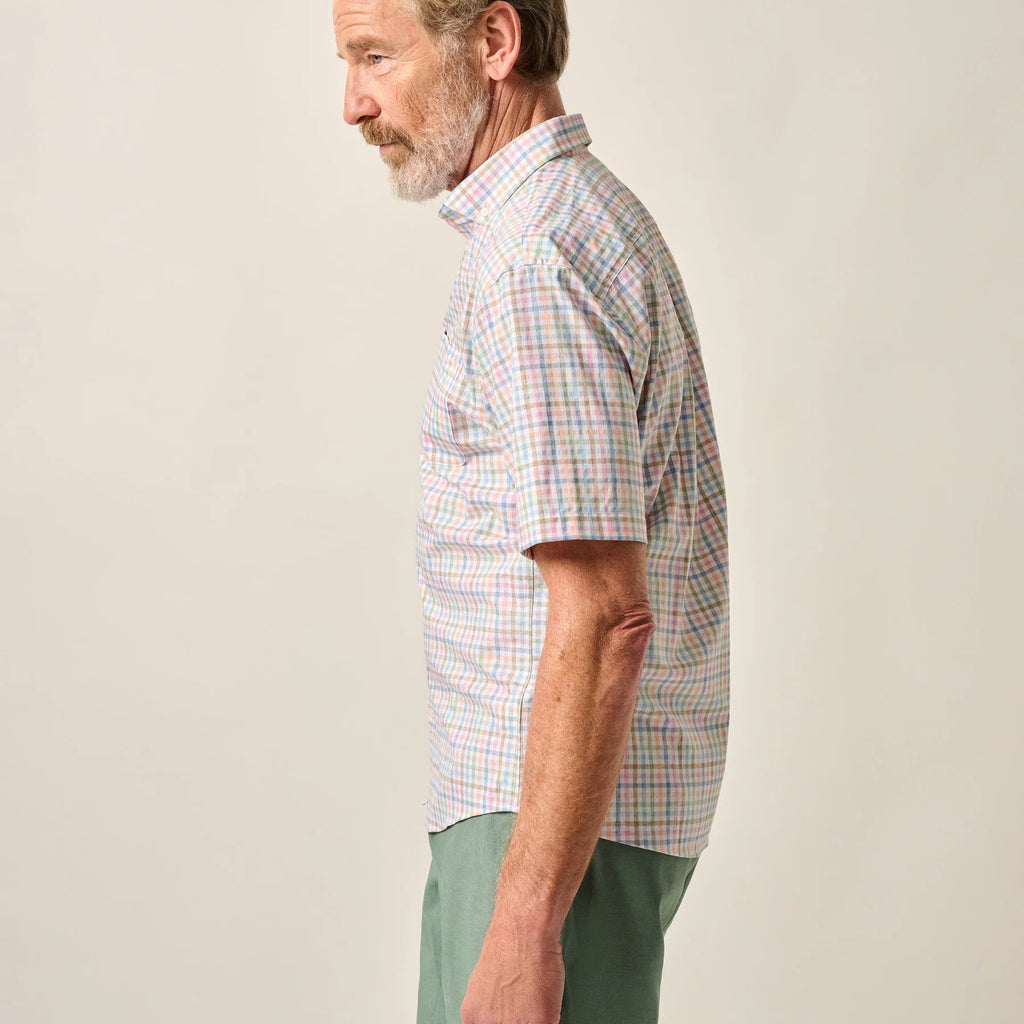 Johnnie-O Short Sleeve Performance Button Down Shirt - Kyler