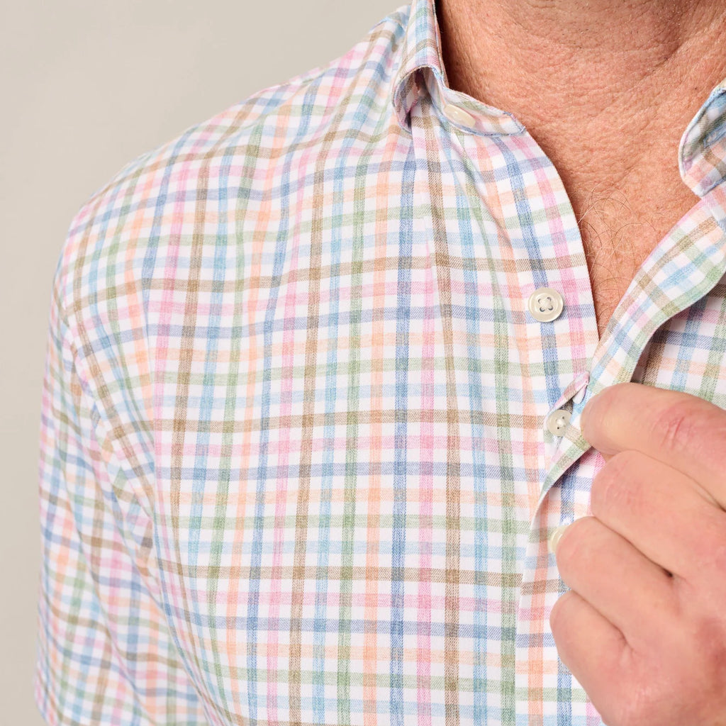 Johnnie-O Short Sleeve Performance Button Down Shirt - Kyler