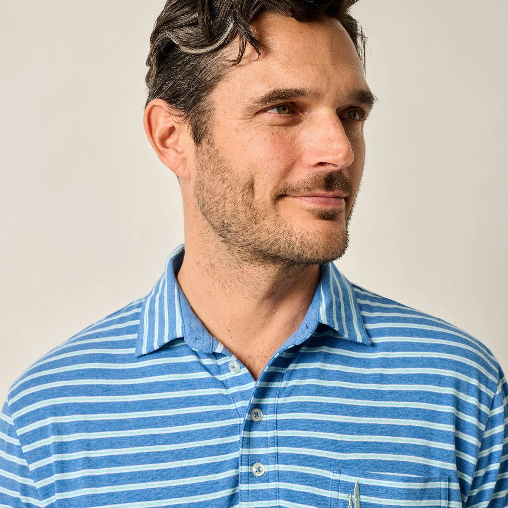 Johnnie-O Original 4-Button Polo - Matthis Stripe