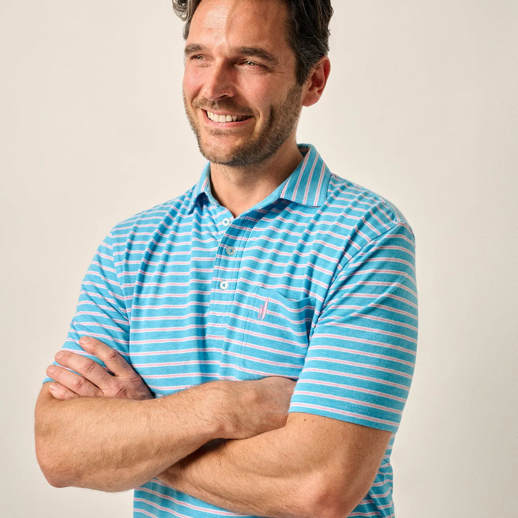 Johnnie-O Original 4-Button Polo - Matthis Stripe