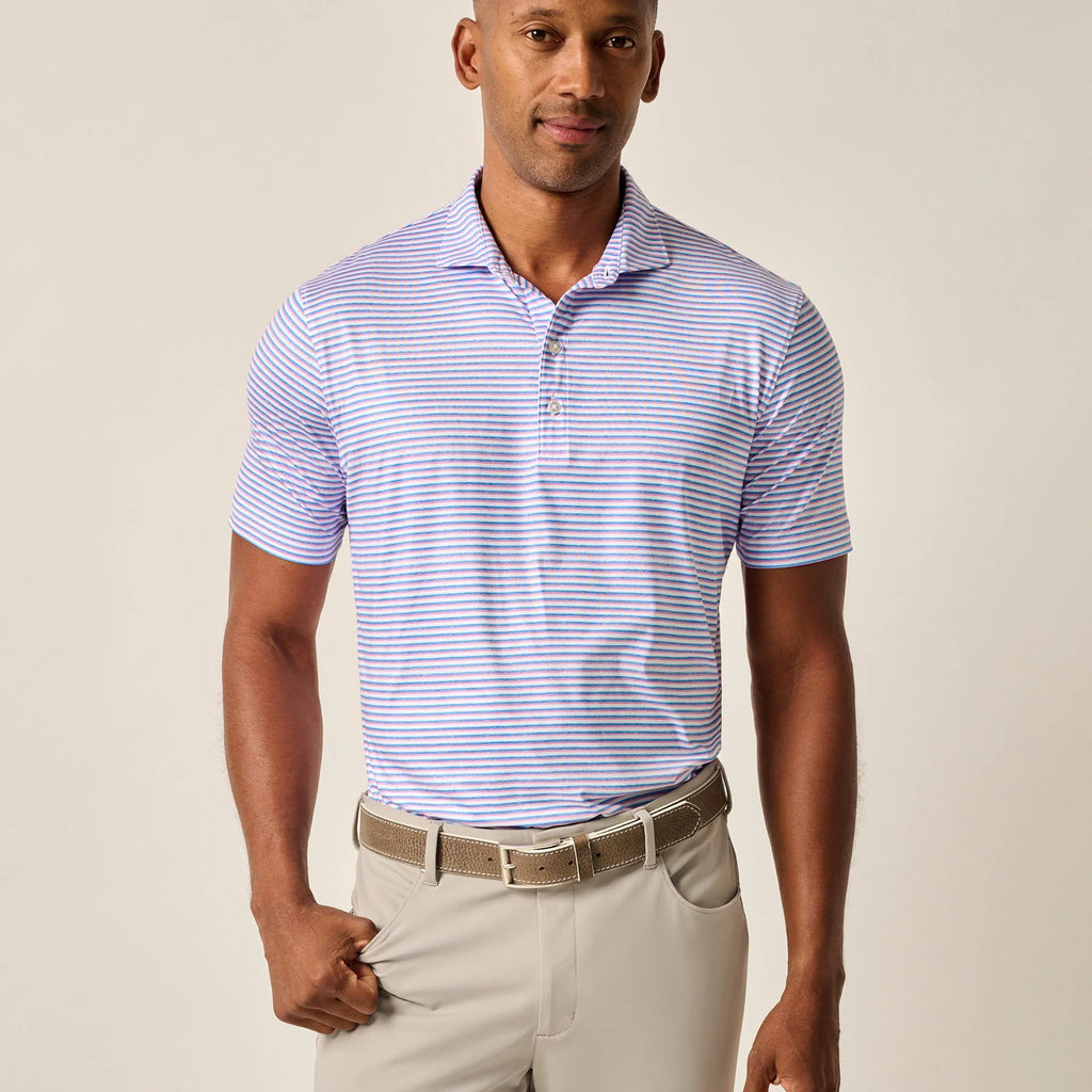 Johnnie-O Featherweight Performance Polo - Warwick Stripe