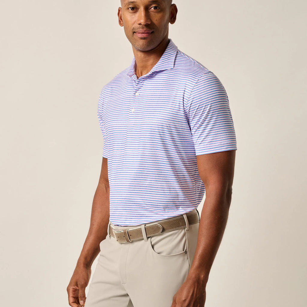 Johnnie-O Featherweight Performance Polo - Warwick Stripe