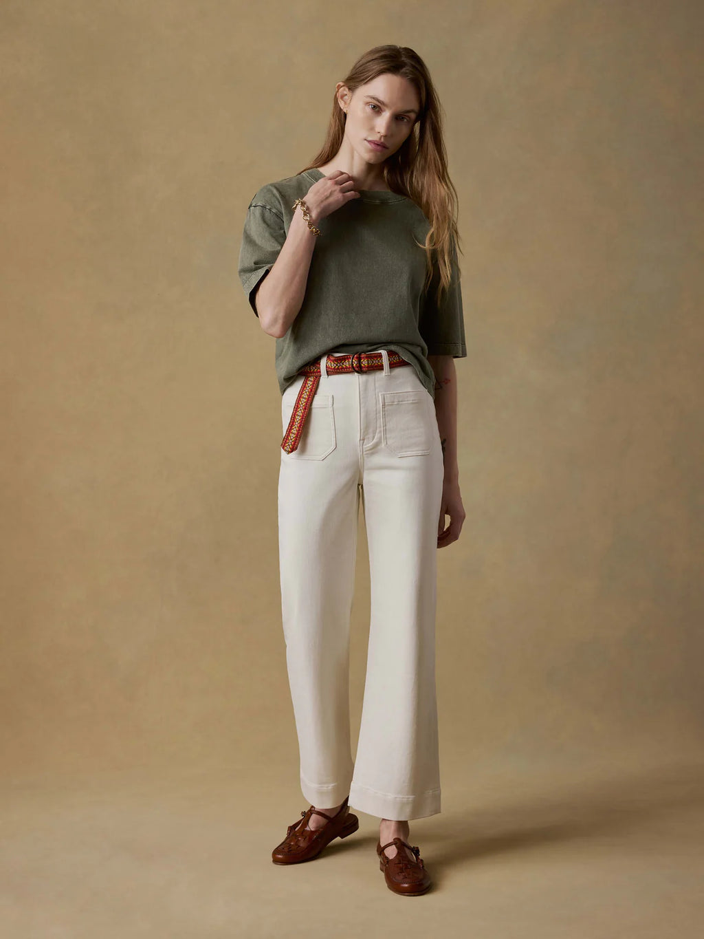 Faherty Stretch Terry Patch Pocket Ankle Pant