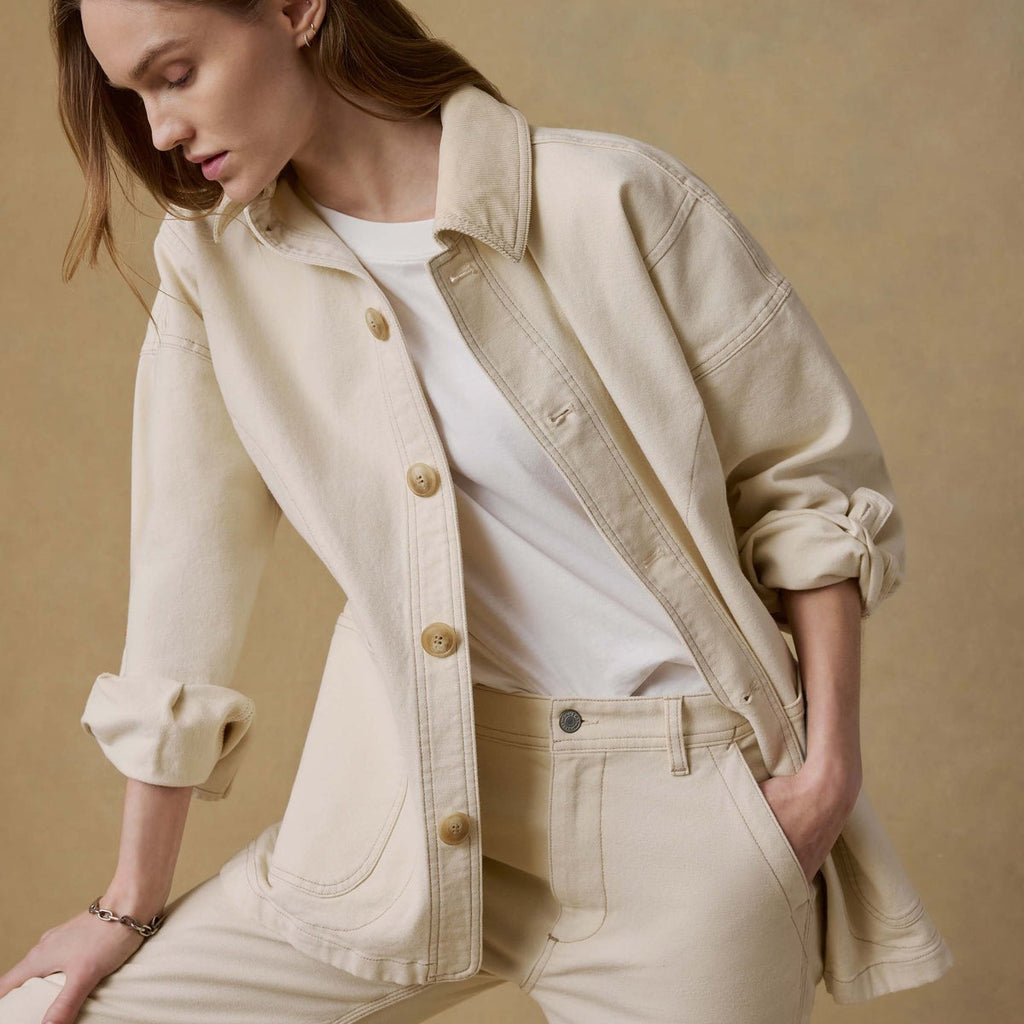 Faherty Sunwashed Canvas Chore Jacket