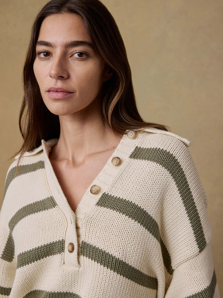 Faherty Sunwashed Cotton Polo Sweater