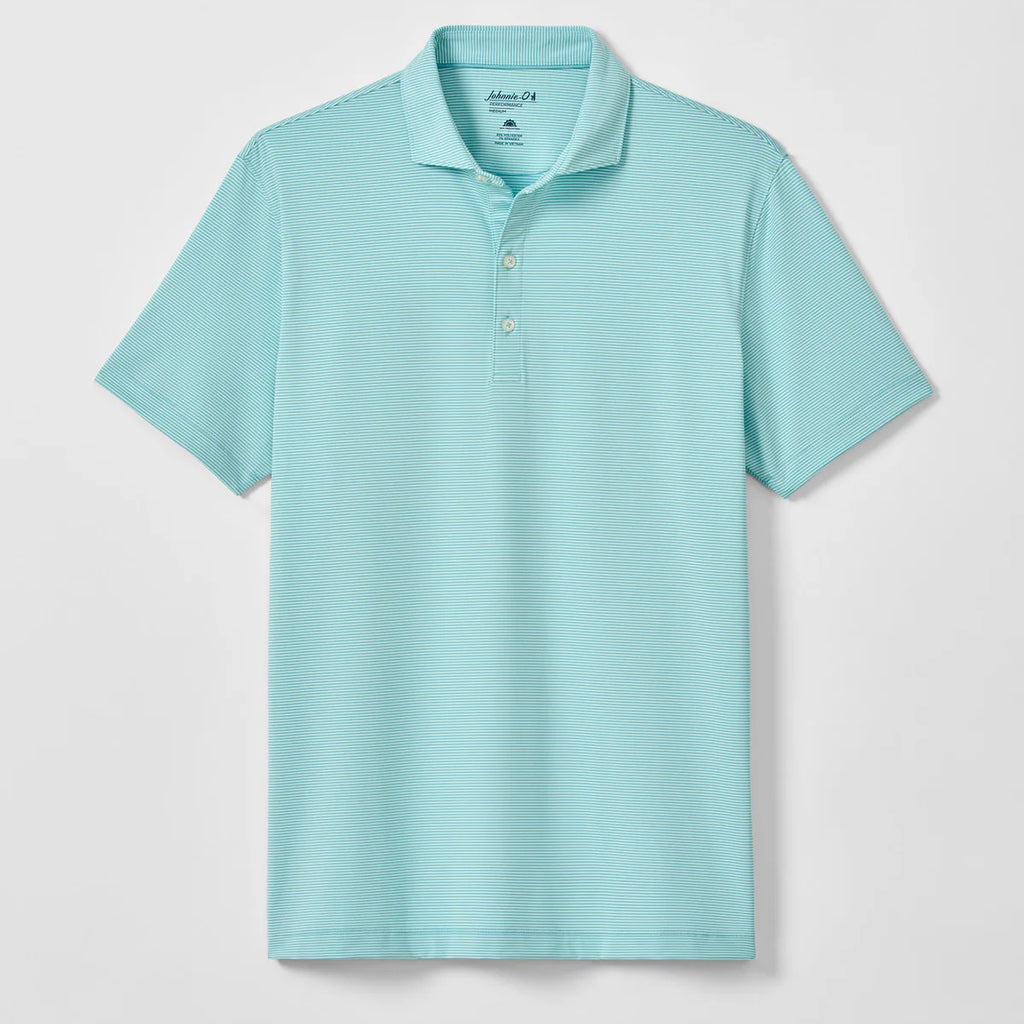 Johnnie-O Lyndonn Striped Jersey Performance Polo