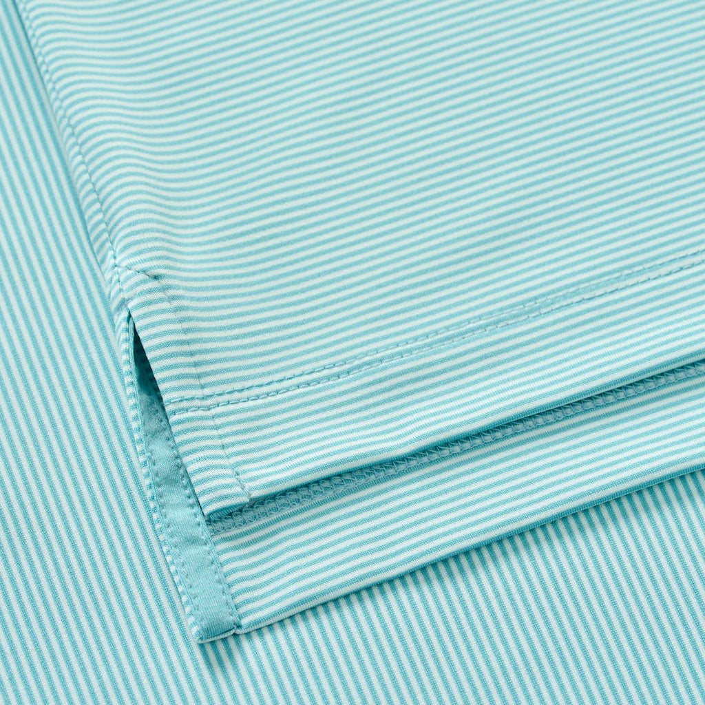 Johnnie-O Lyndonn Striped Jersey Performance Polo