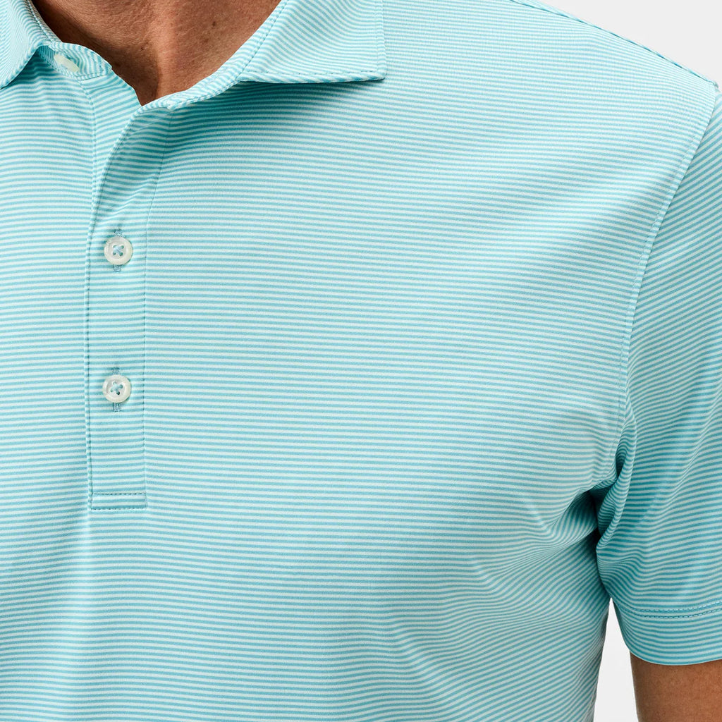 Johnnie-O Lyndonn Striped Jersey Performance Polo
