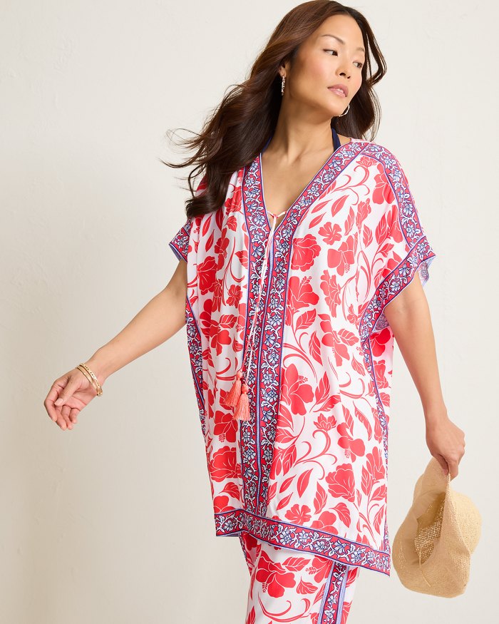 Tommy Bahama Fiori Border Beach Tunic