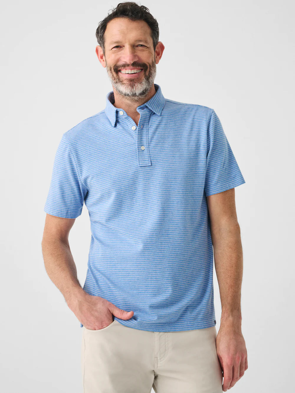 Faherty Movement™ Short-Sleeve Polo