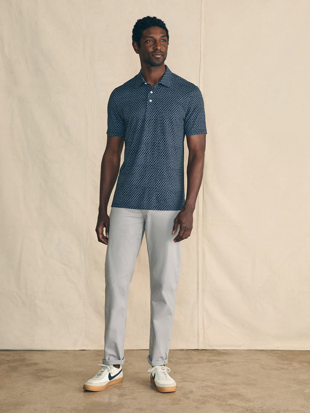 Faherty Movement™ Short-Sleeve Pique Polo Shirt