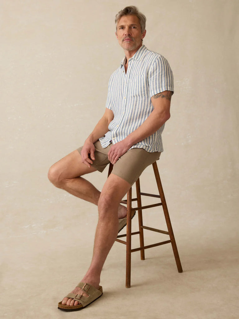 Faherty Short-Sleeve Palma Linen Shirt