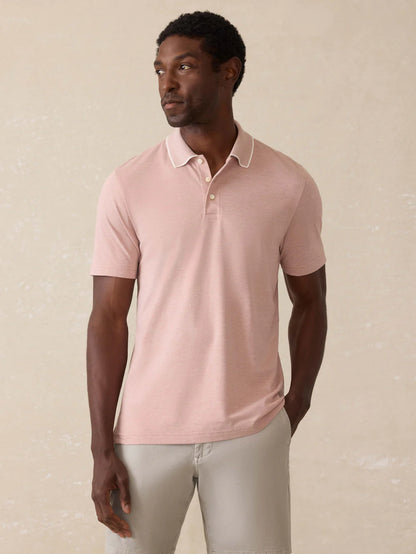 Faherty Short-Sleeve Movement Pique Polo