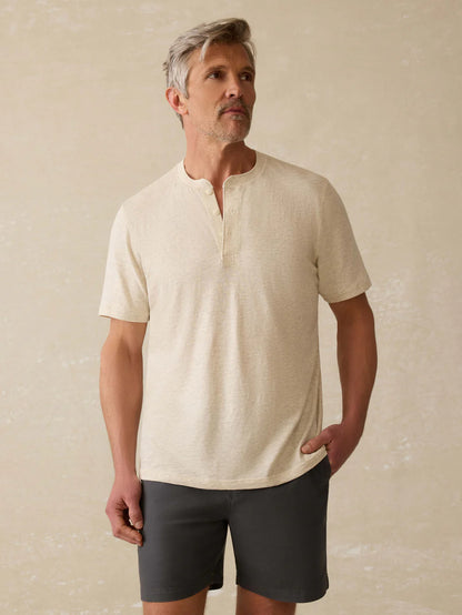 Faherty Short-Sleeve Sunwashed Henley