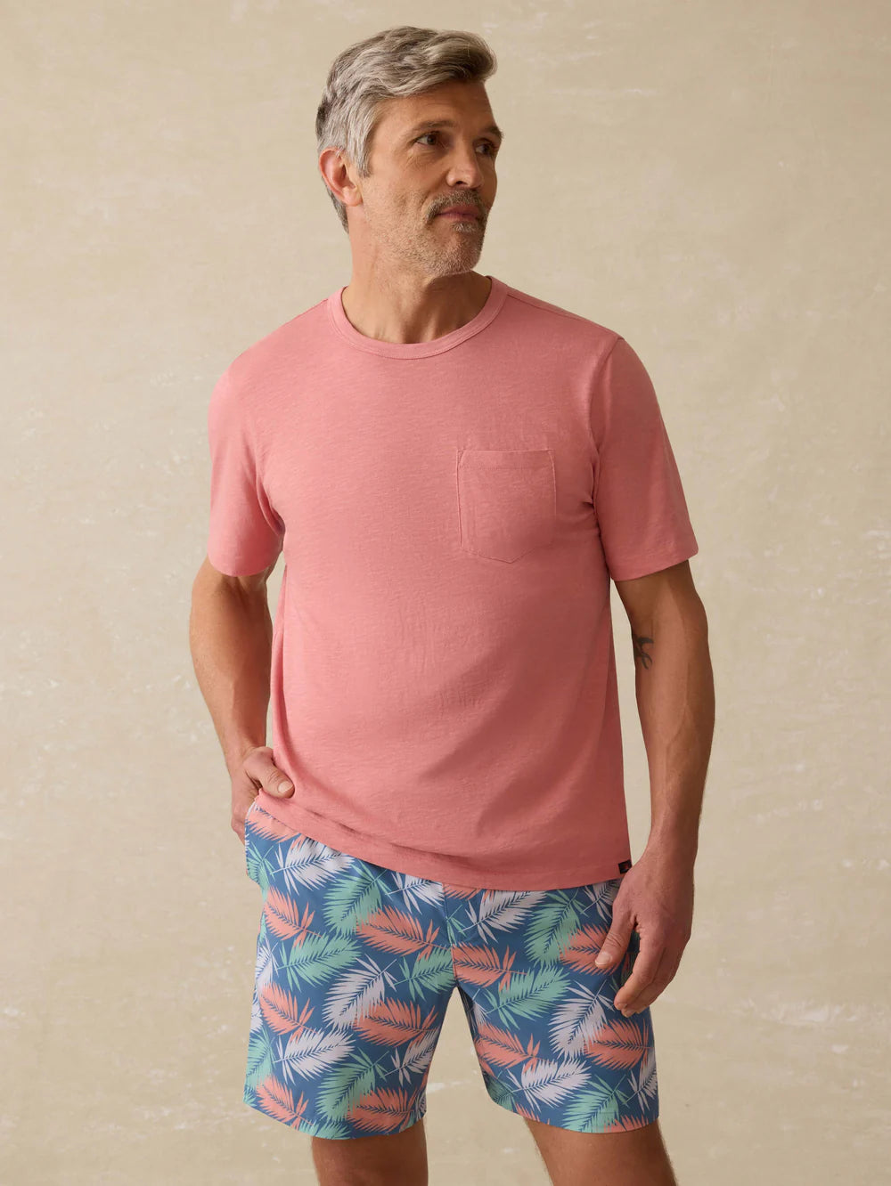 Faherty Sunwashed Regenerative Pocket Tee