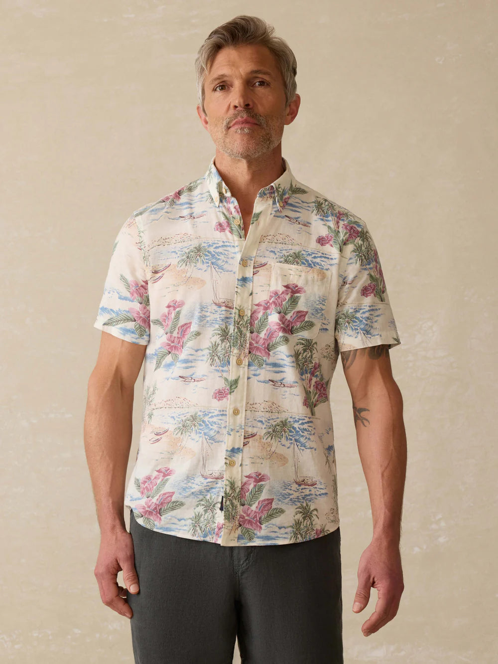 Faherty Short-Sleeve Breeze Shirt
