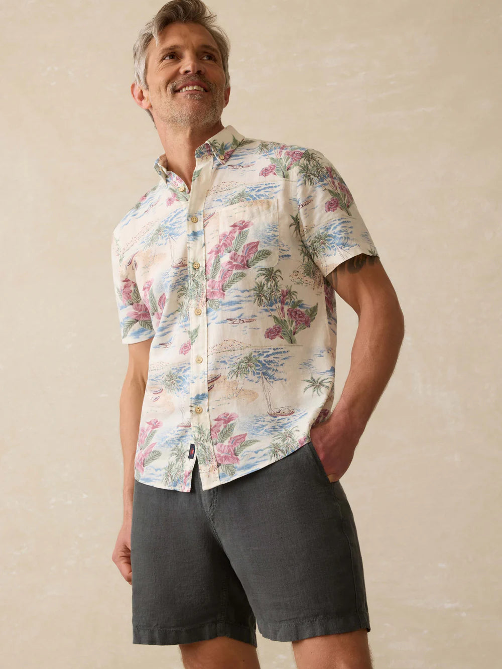 Faherty Short-Sleeve Breeze Shirt