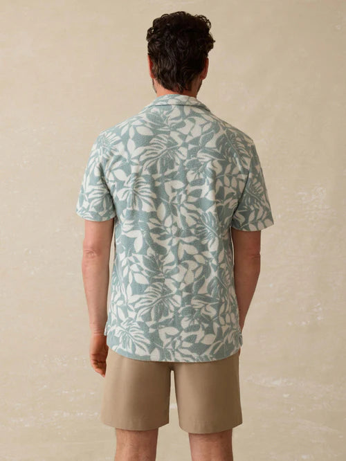 Faherty Short-Sleeve Cabana Towel Terry Shirt