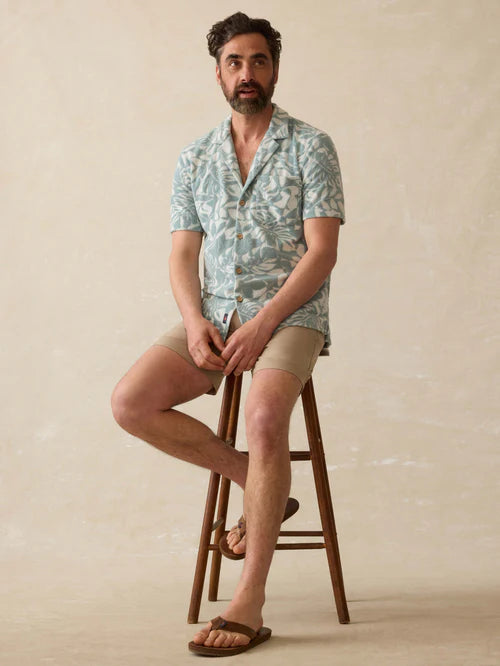 Faherty Short-Sleeve Cabana Towel Terry Shirt