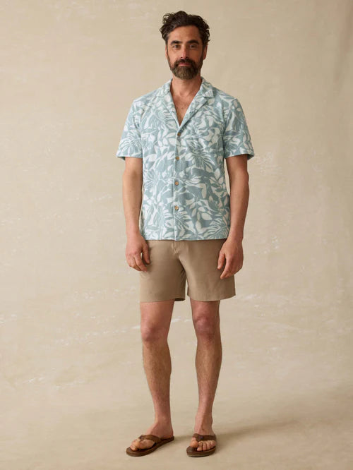 Faherty Short-Sleeve Cabana Towel Terry Shirt