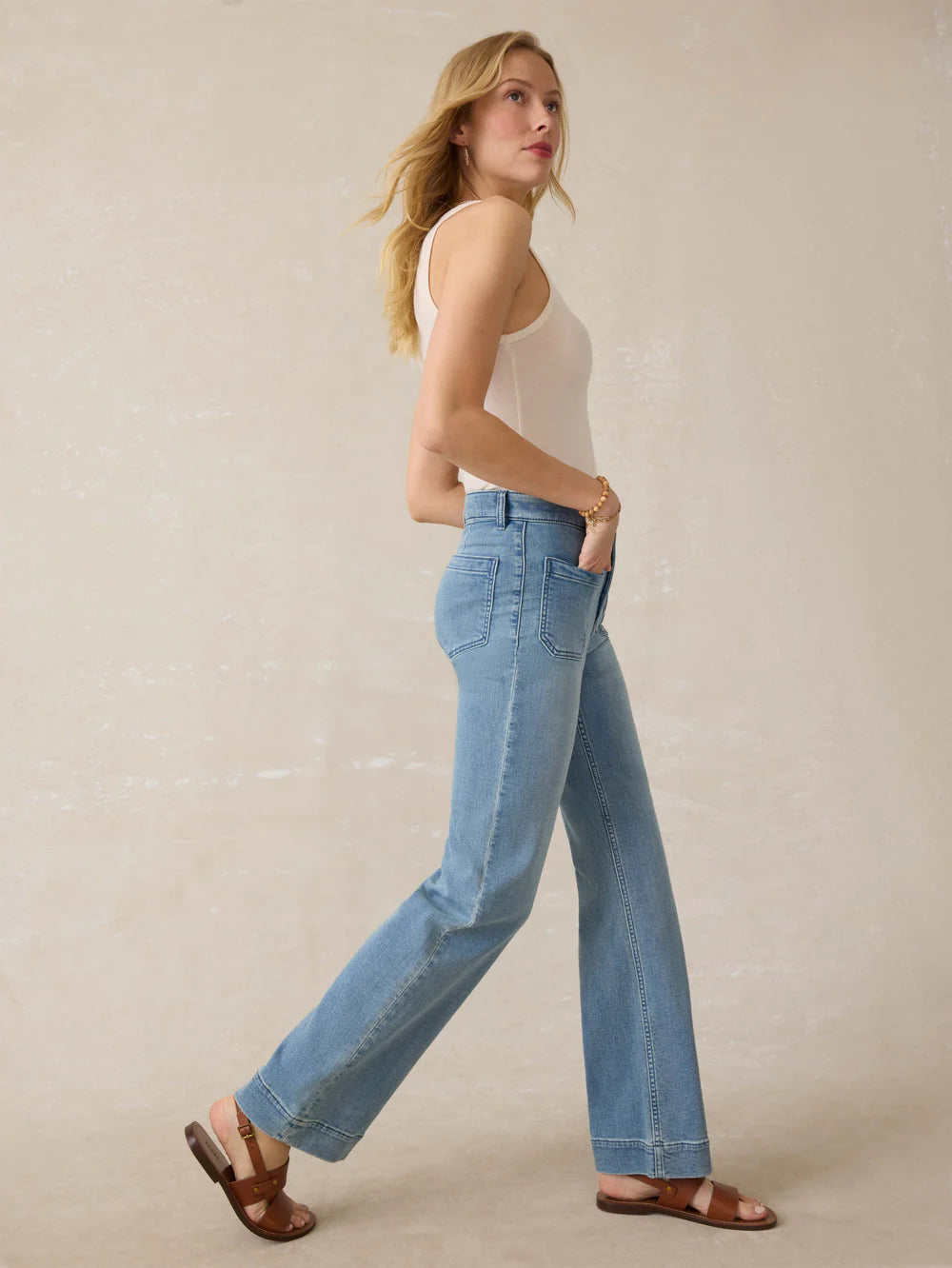 Faherty Stretch Terry Patch Pocket Pant