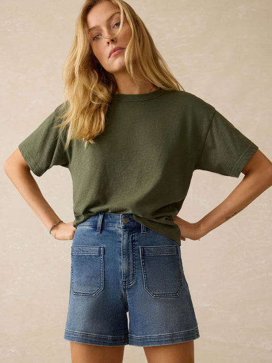 Faherty Stretch Terry Patch Pocket Short