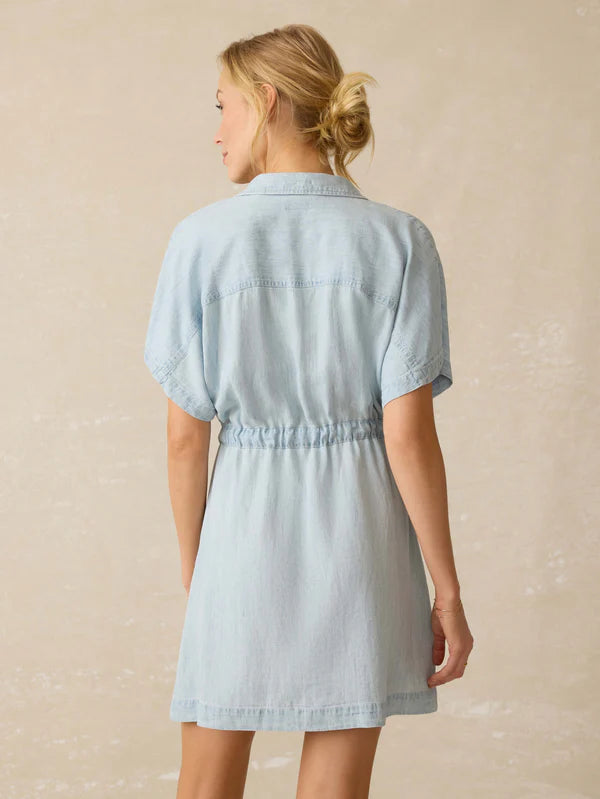 Faherty Tried & True Chambray Oakley Dress