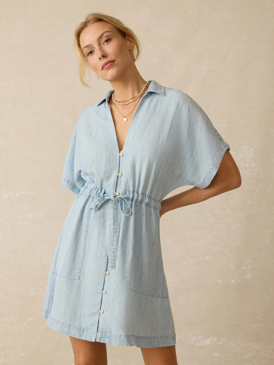Faherty Tried & True Chambray Oakley Dress