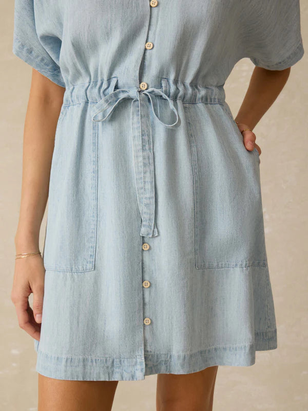 Faherty Tried & True Chambray Oakley Dress