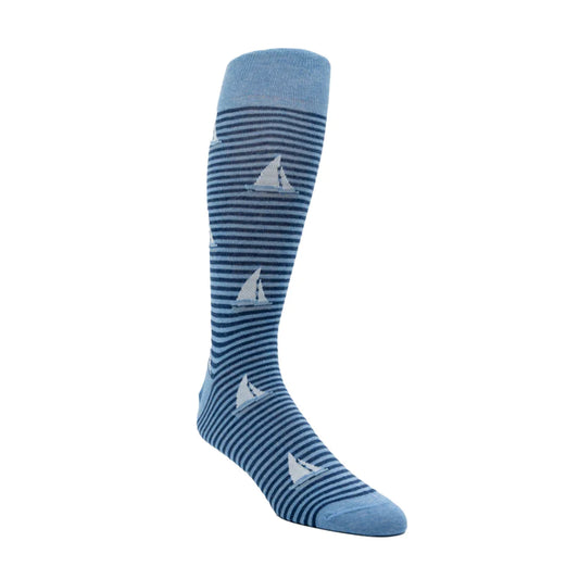 Puritan Cape Cod Sail Boat Striped Sock