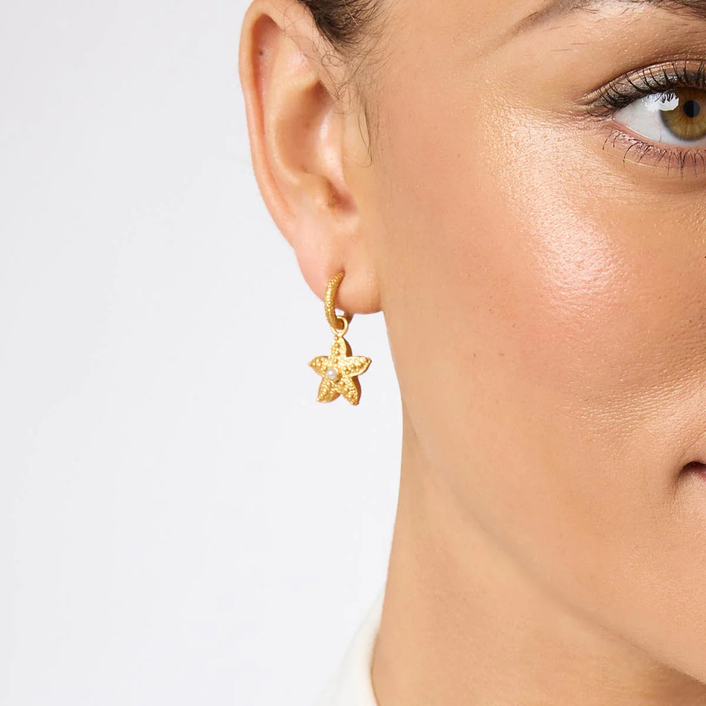 Julie Vos Sanibel Starfish Hoop & Charm Earring